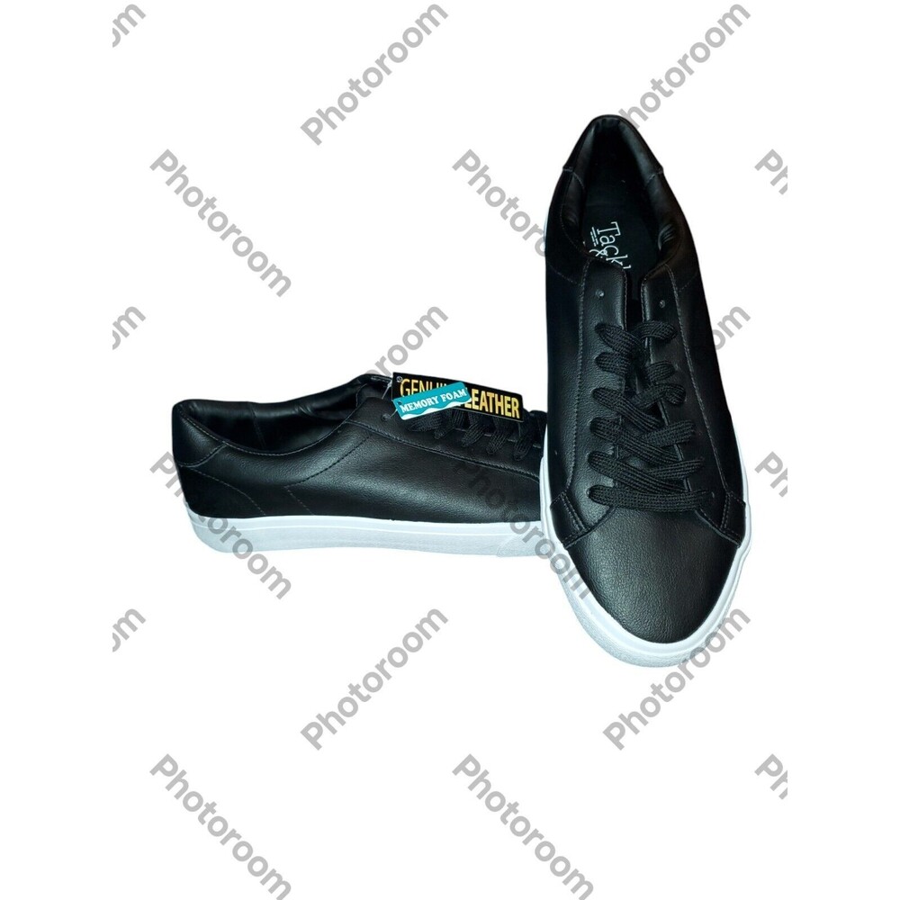 Tackle & Tides Men's Black Leather Casual Shoes-Various Sizes